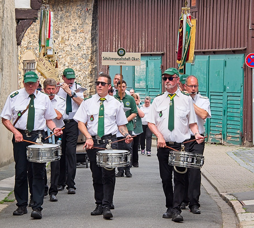 Spielmannszug der SMG Oker beim Festumzug in Goslar 2024